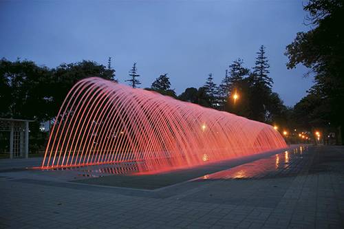 水拱门通道